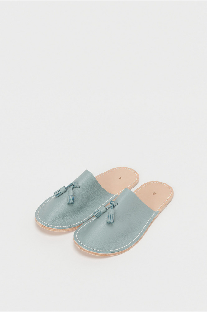 leather slipper 詳細画像 blue gray 