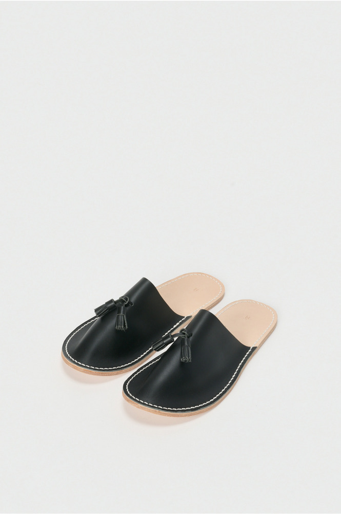 leather slipper 詳細画像 black 