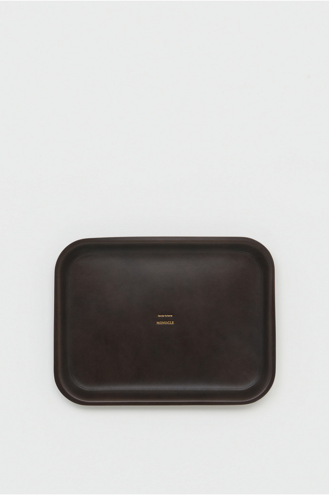 leather tray L 詳細画像 dark brown 