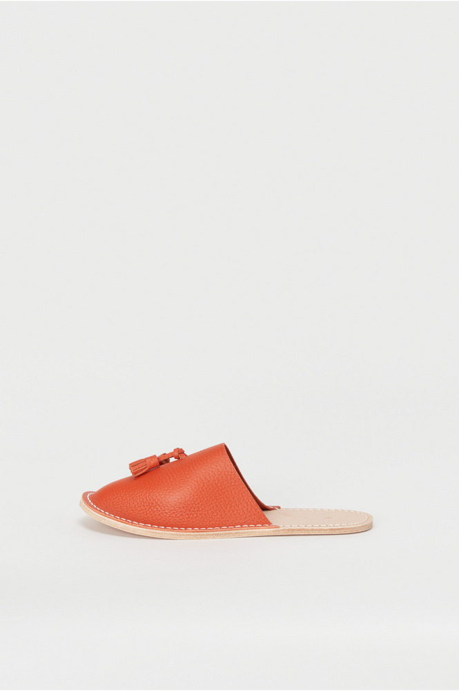 leather slipper 詳細画像 copper orange 2