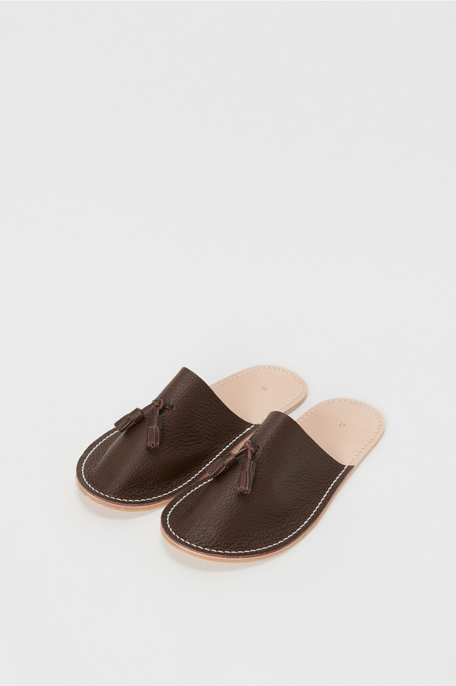 leather slipper 詳細画像 dark brown 1
