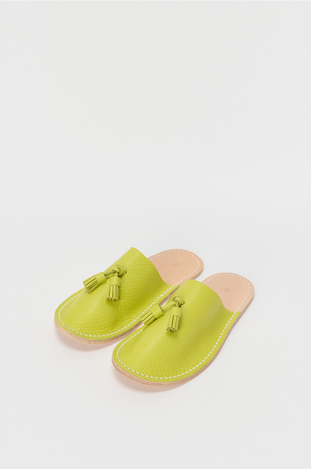 leather slipper 詳細画像 lime green 1