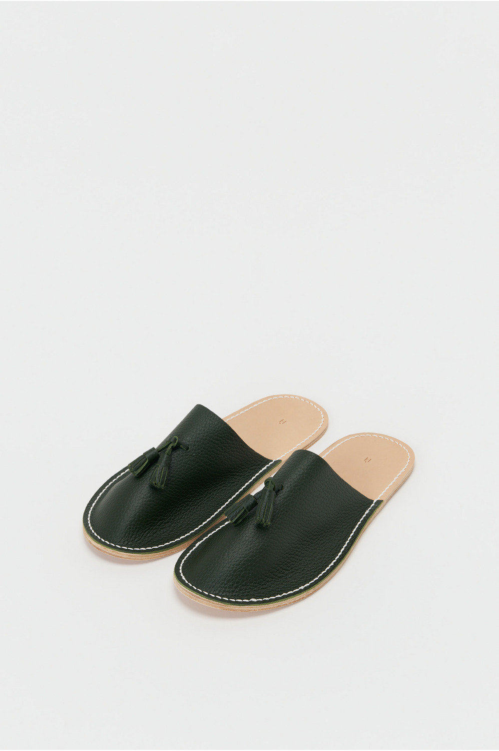 leather slipper 詳細画像 moss green 1