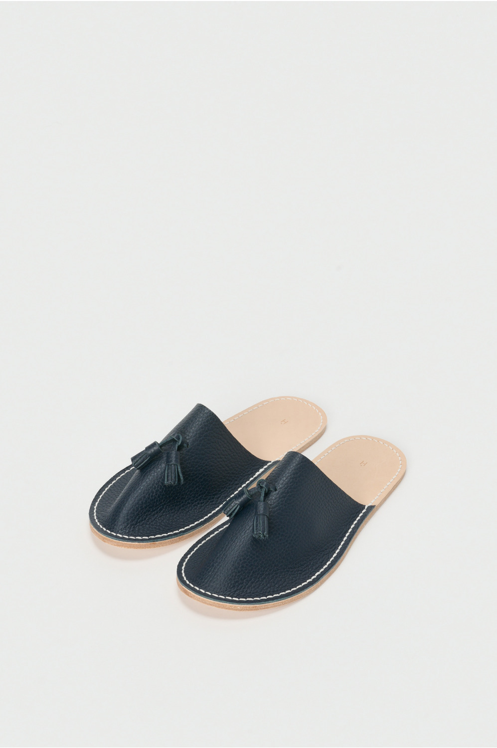 leather slipper 詳細画像 navy 1