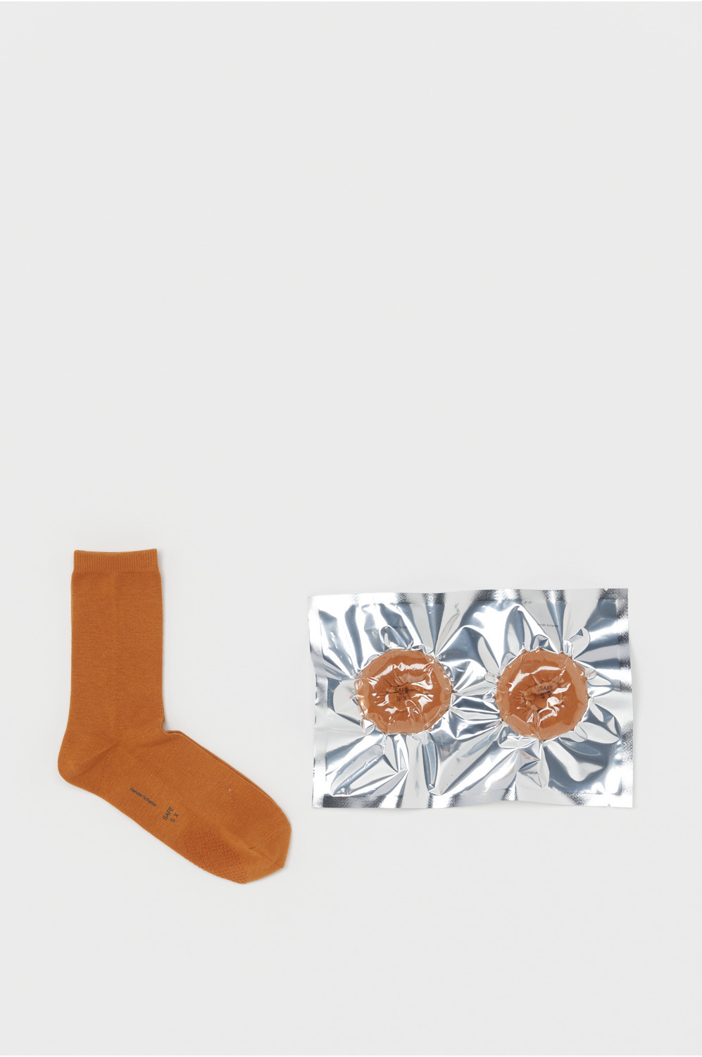 safe socks with dot 詳細画像 cognac 1