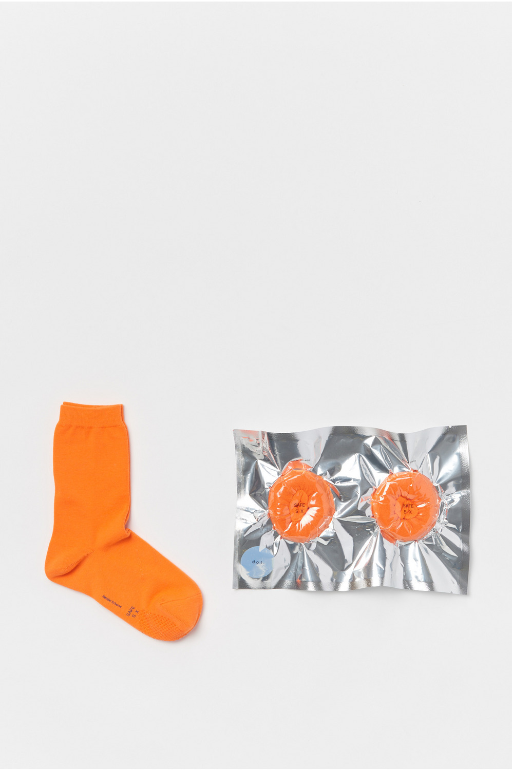 safe socks with dot 詳細画像 orange 1
