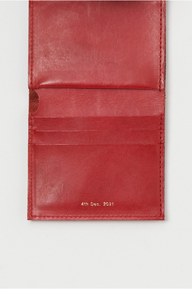 flap wallet 詳細画像 red 4