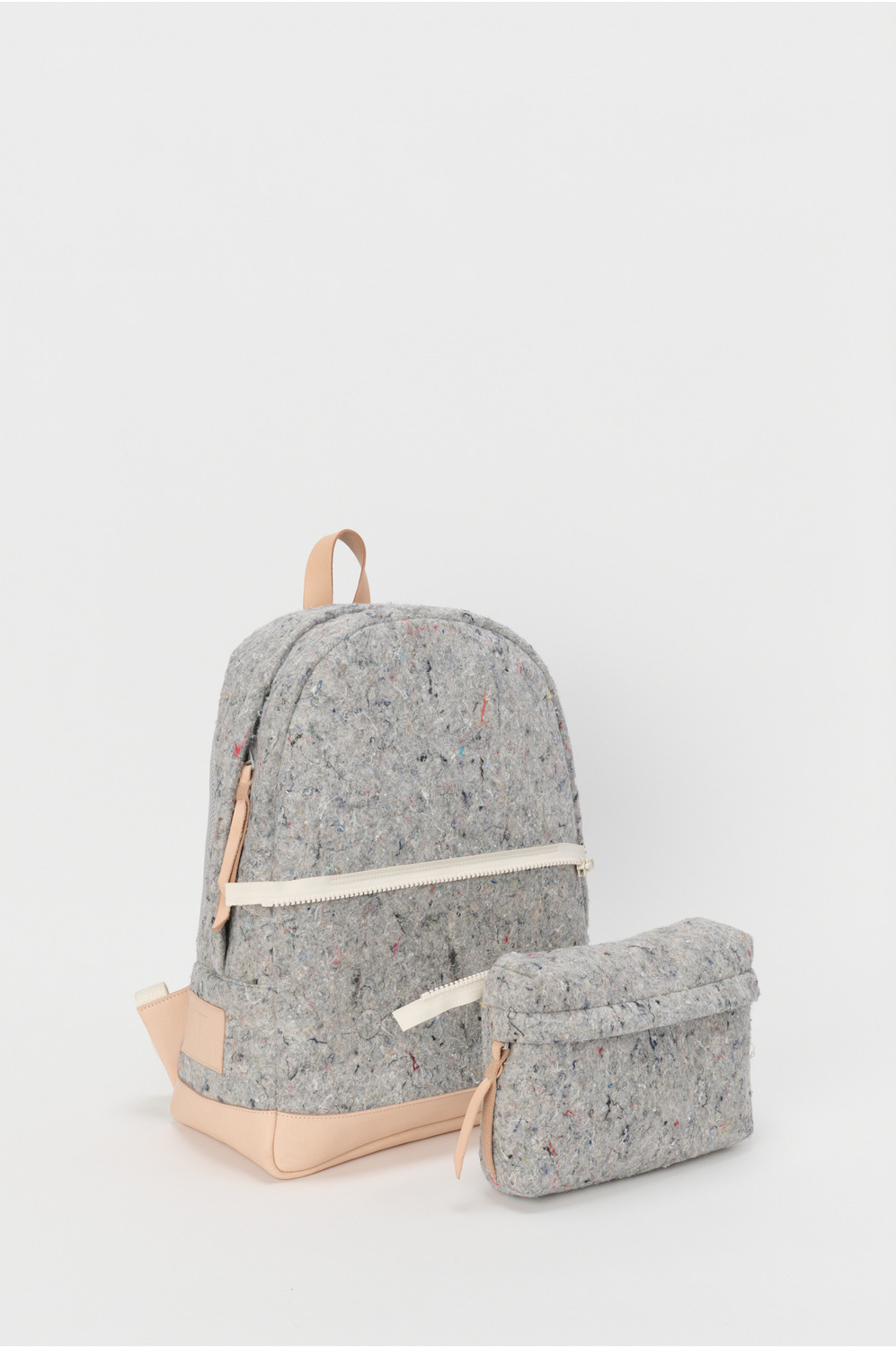 Recycled felt) backpack 詳細画像 mix gray/natural 4