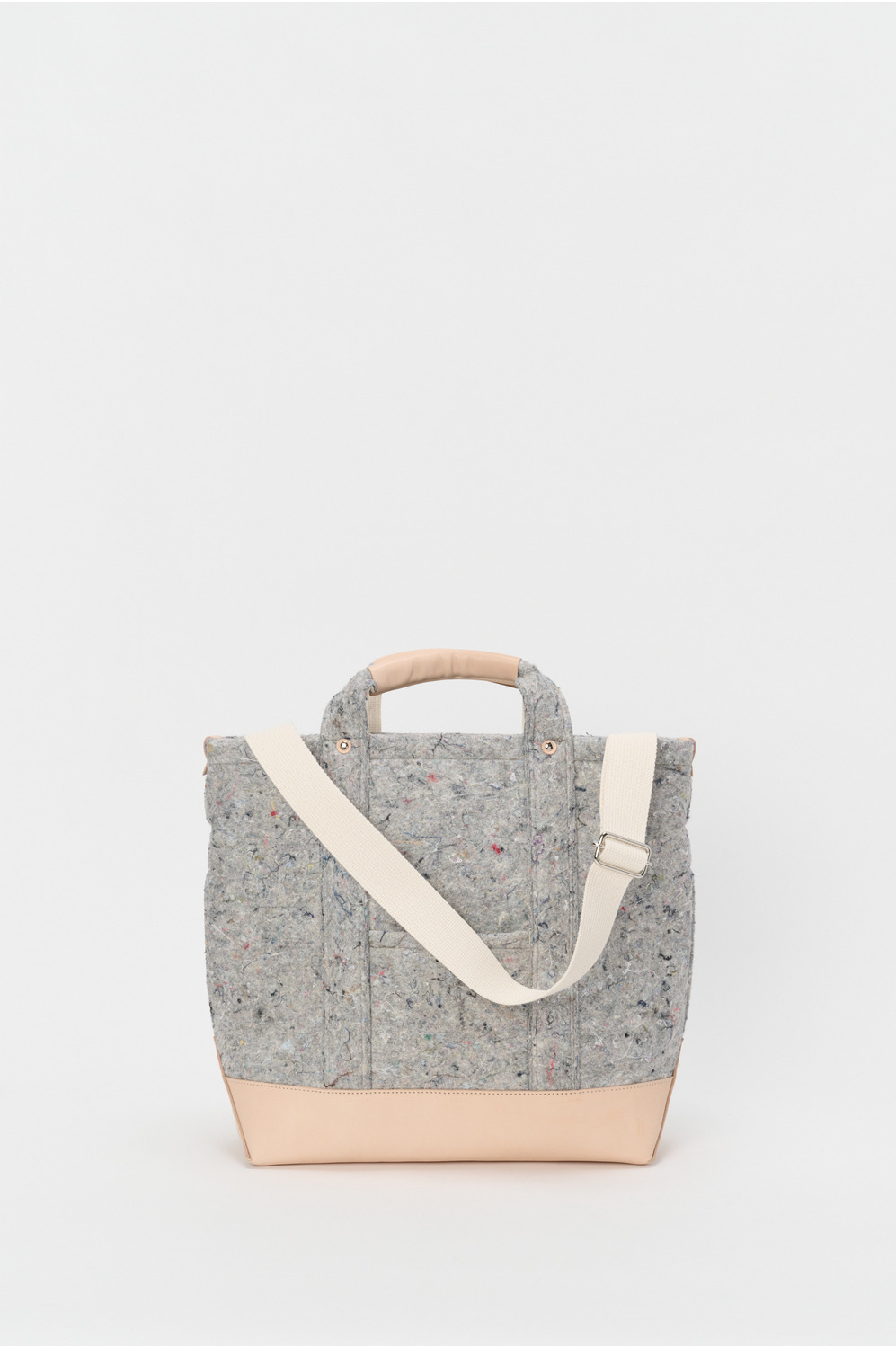 Recycled felt) bag small 詳細画像 mix gray/natural 3