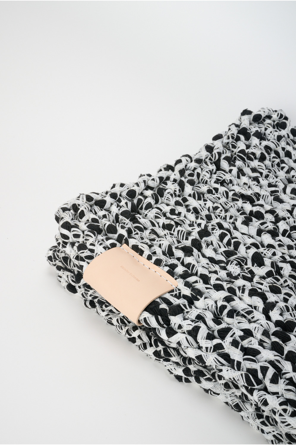Recycled felt) hand knit rug 詳細画像 2