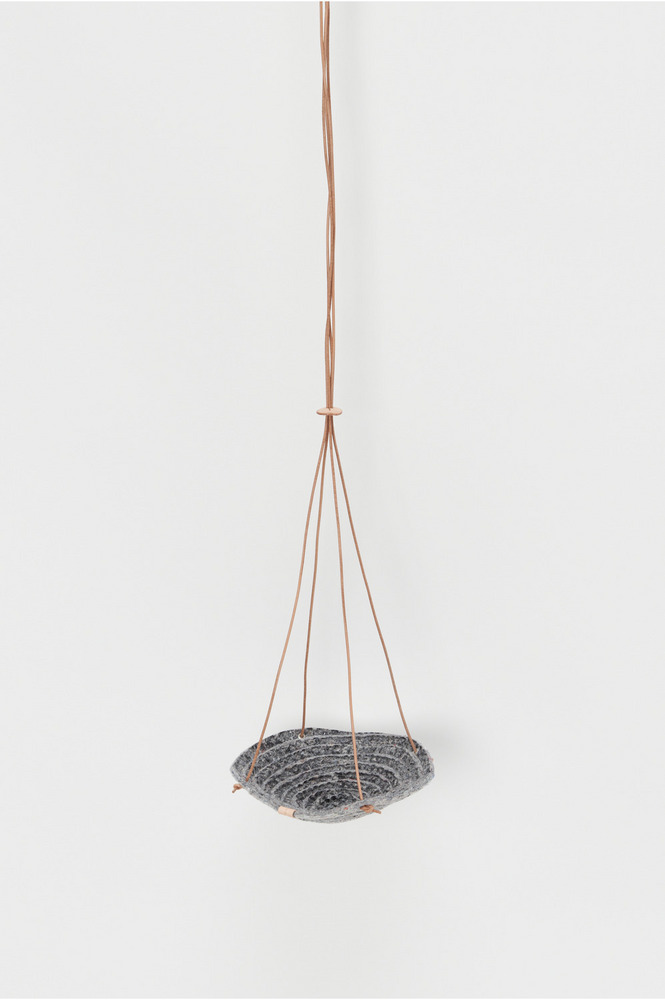 Recycled felt) hanging basket small 詳細画像 mix gray/natural 1