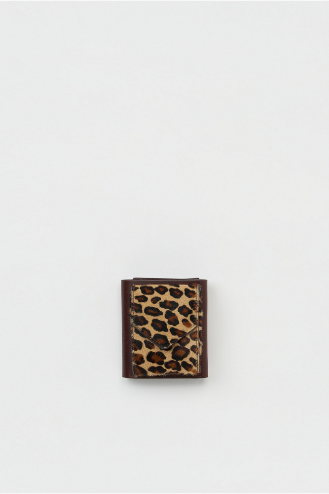trifold wallet 詳細画像 dark brown/leopard 