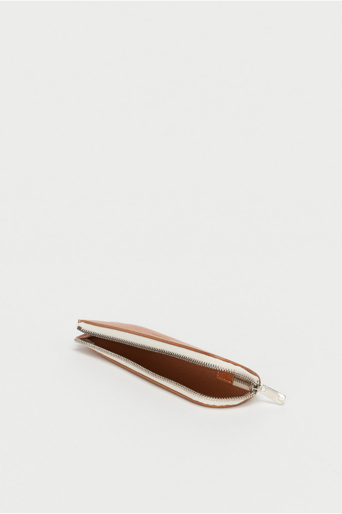 L zip pen case 詳細画像 brown 1