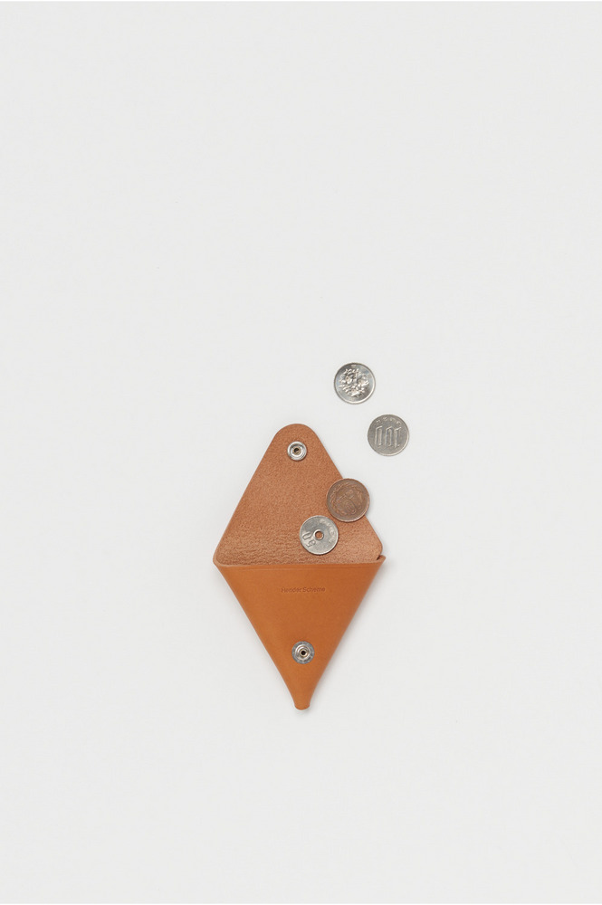 triangle coin case 詳細画像 brown 2