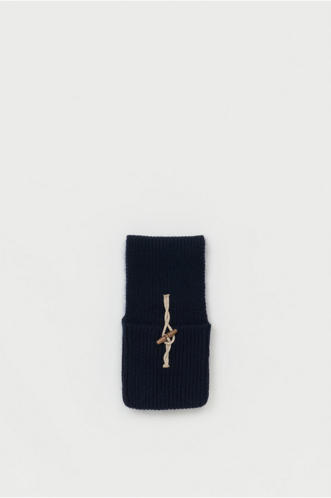 knitted pocket scarf 詳細画像 khaki green 1