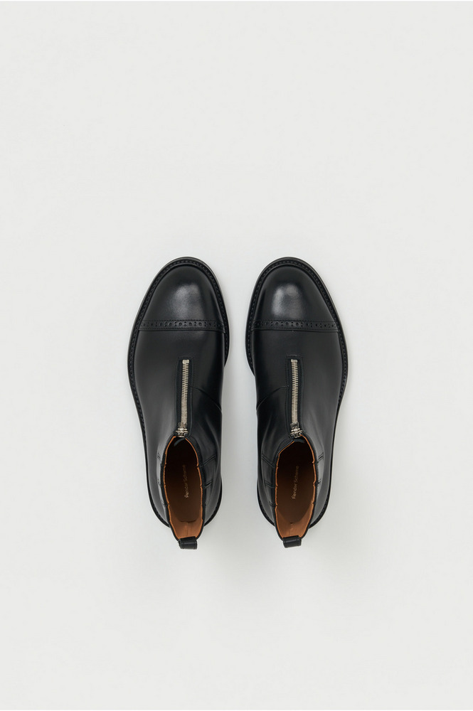 front fastner boots 詳細画像 black 3