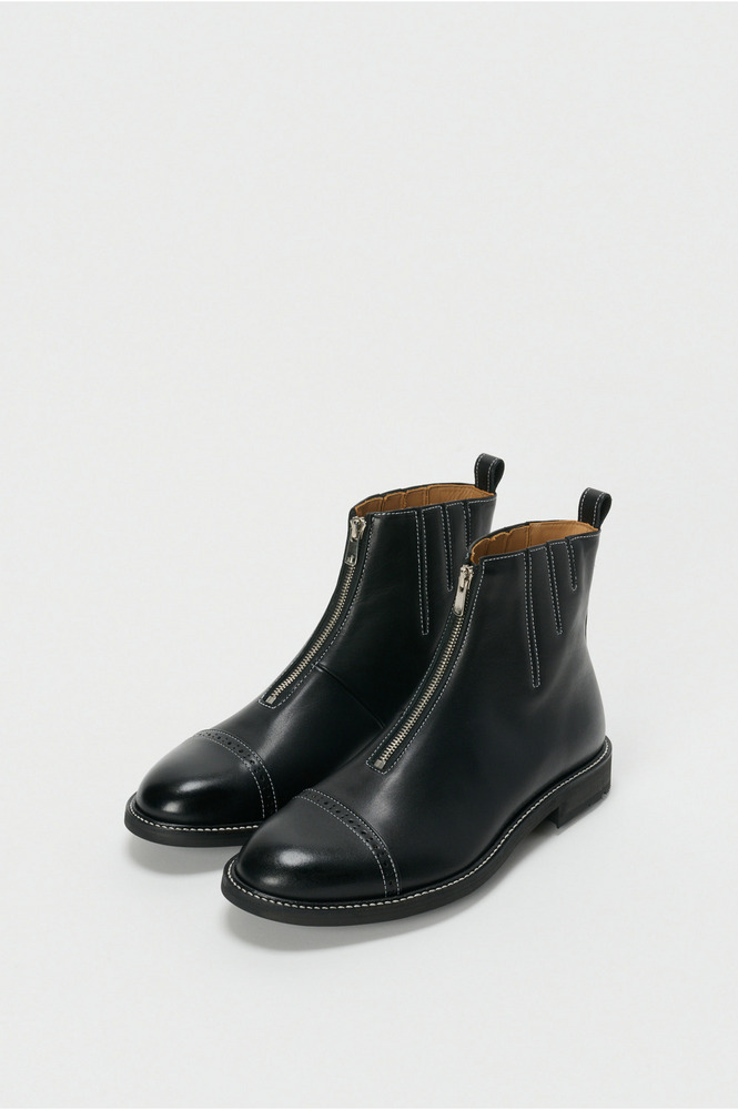 front fastner boots 詳細画像 black/white 1