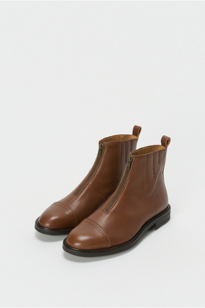front fastner boots 詳細画像 cognac brown 1