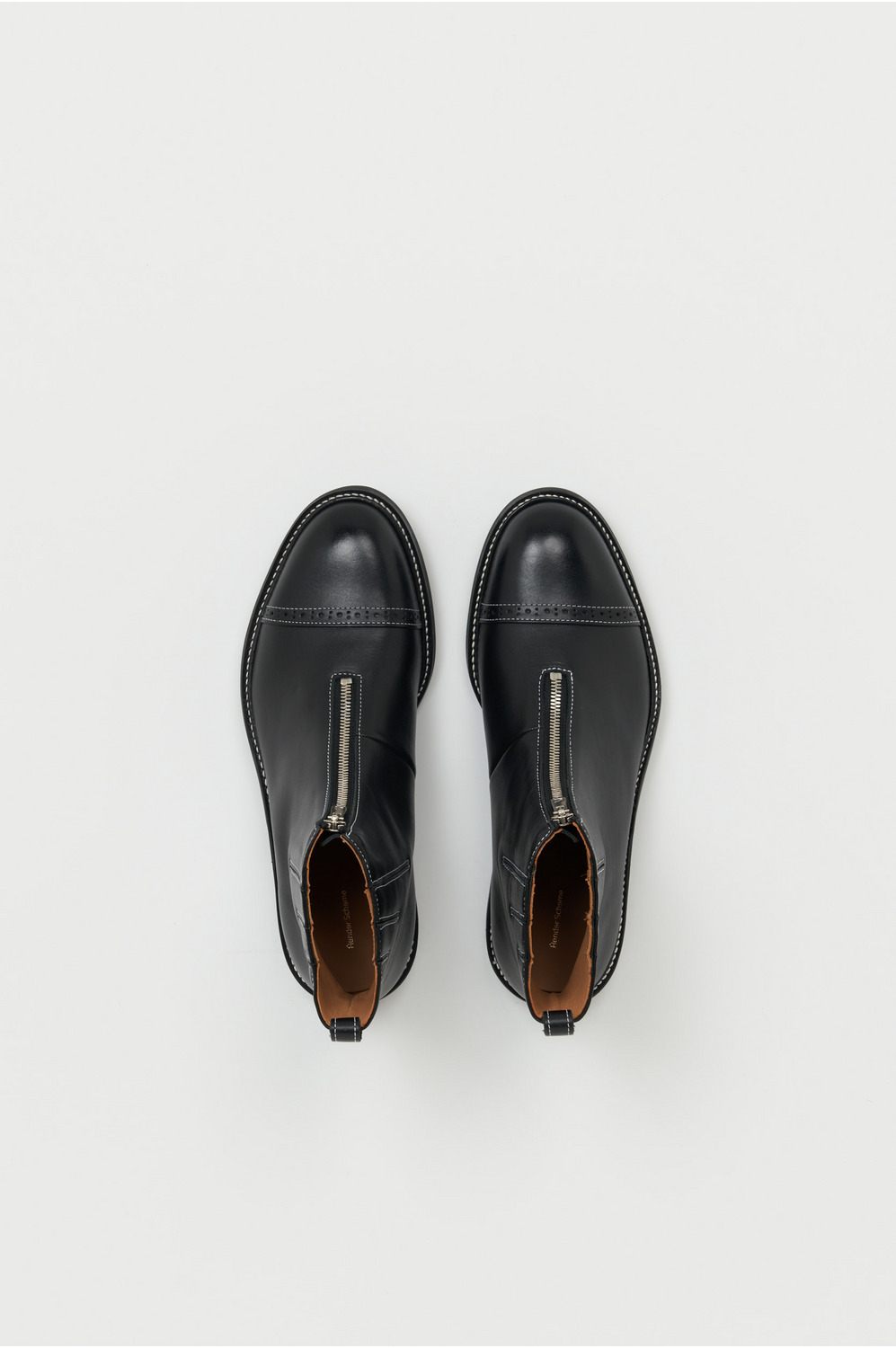 front fastner boots 詳細画像 black/white 3
