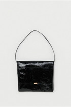 patent horse flap shoulder bag big 詳細画像