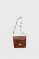 patent horse flap shoulder bag small 詳細画像