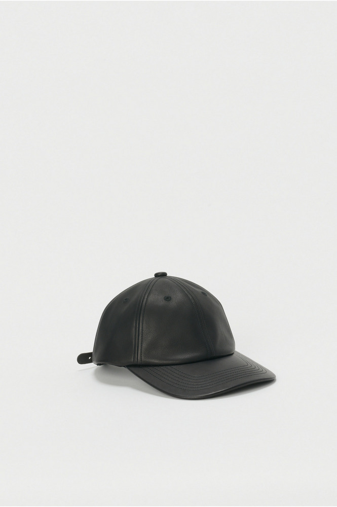6 panel cap 詳細画像 black 
