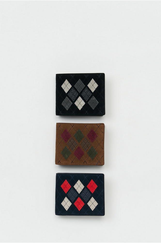 argyle half folded wallet 詳細画像 argyle navy 2