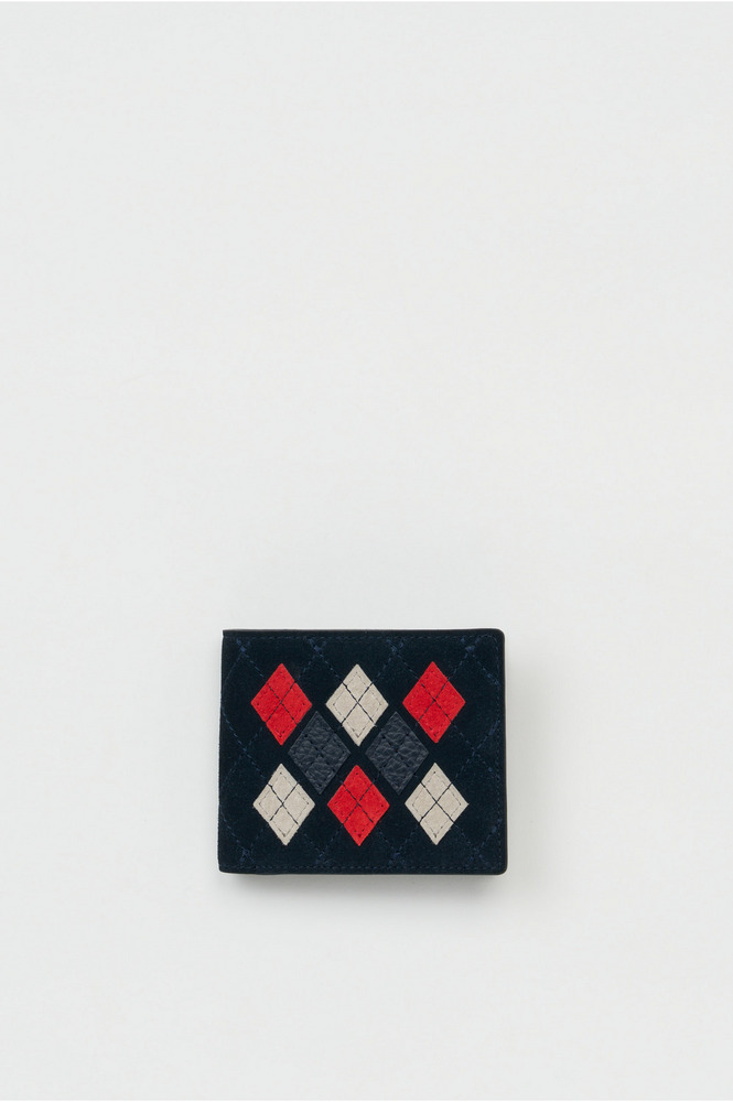 argyle half folded wallet 詳細画像 argyle navy 