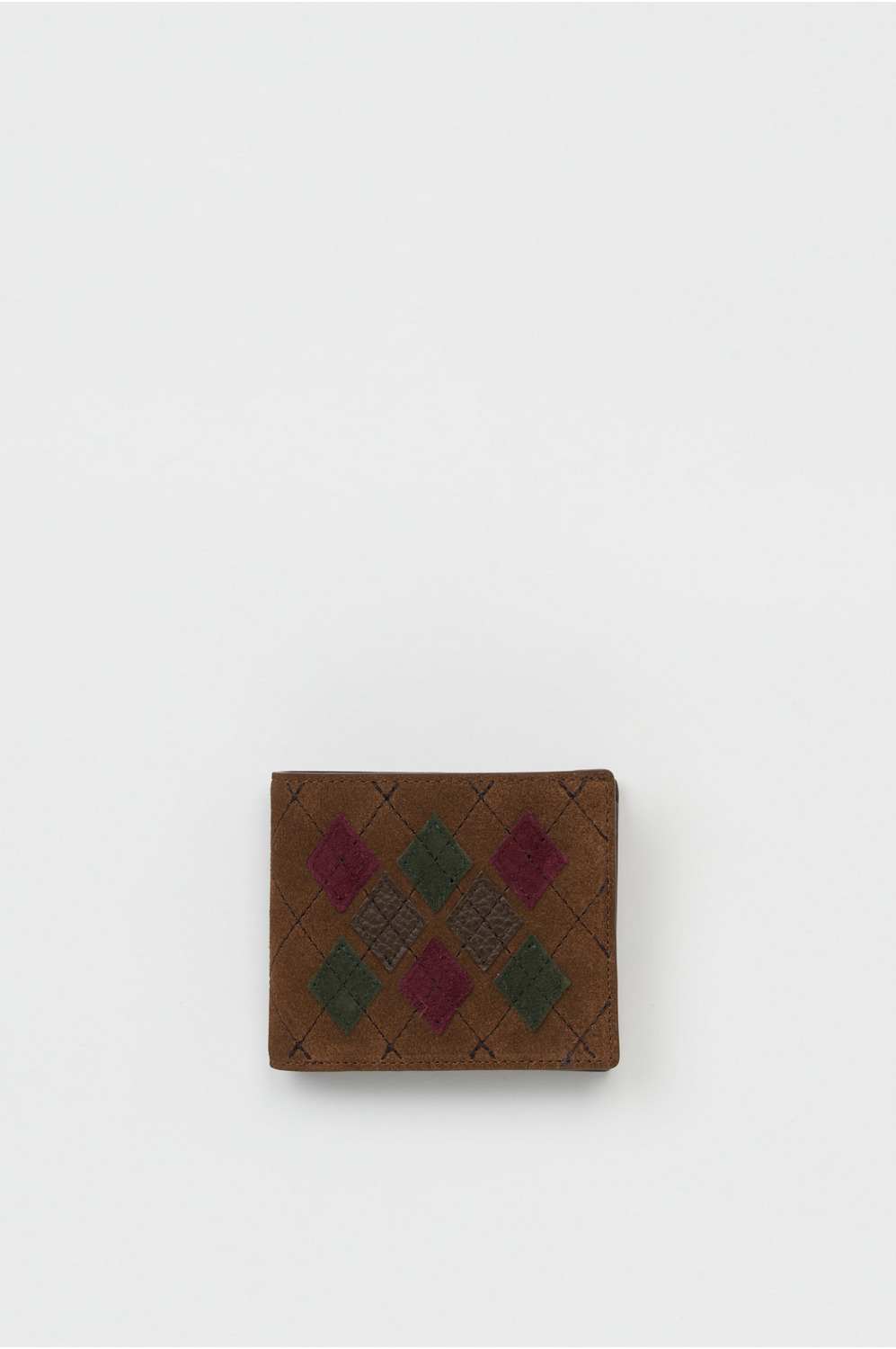 argyle half folded wallet 詳細画像 argyle brown 1