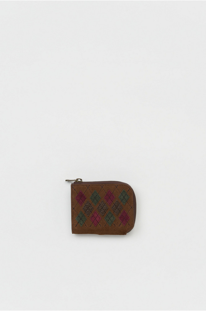 argyle L wallet 詳細画像 argyle brown 