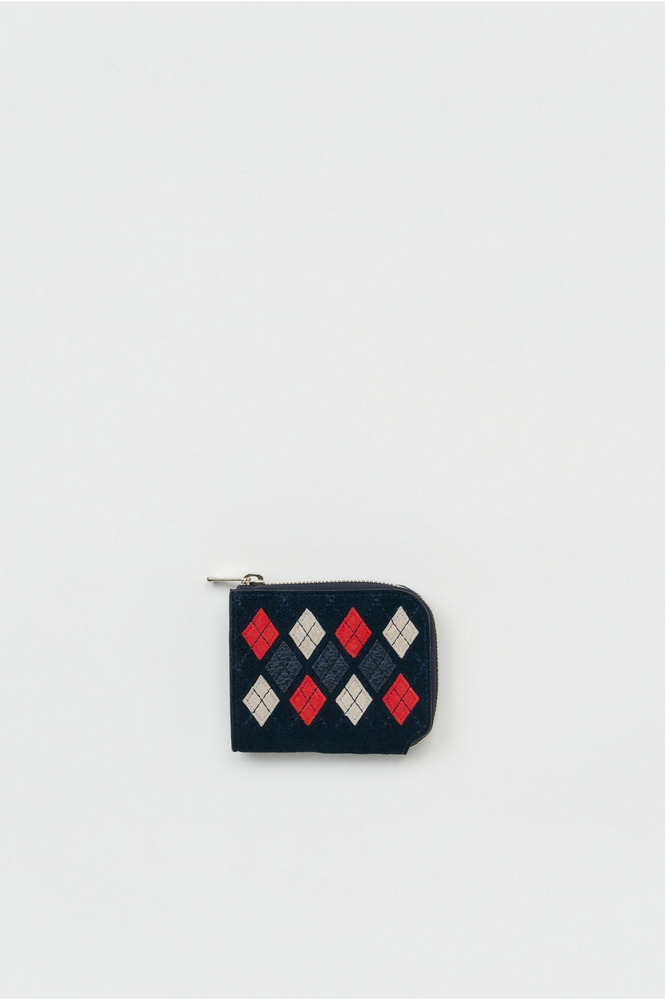 argyle L wallet 詳細画像 argyle navy 