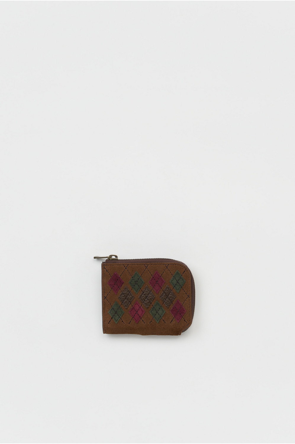 argyle L wallet 詳細画像 argyle brown 1