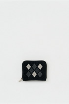 argyle square zip purse 詳細画像