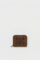 argyle square zip purse 詳細画像