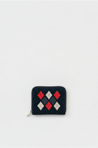 argyle square zip purse 詳細画像