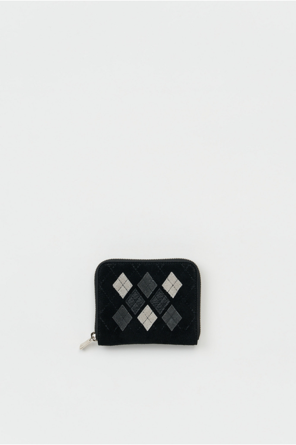 argyle square zip purse 詳細画像 argyle black 1