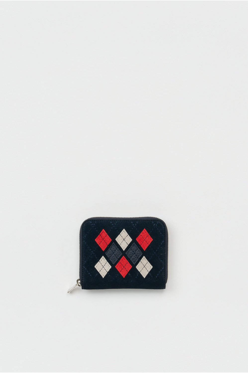 argyle square zip purse 詳細画像 argyle navy 1