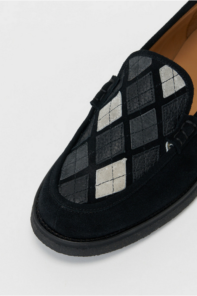 argyle loafer 詳細画像 argyle navy 2