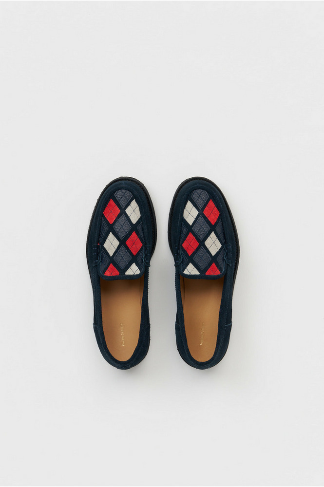 argyle loafer 詳細画像 argyle navy 3