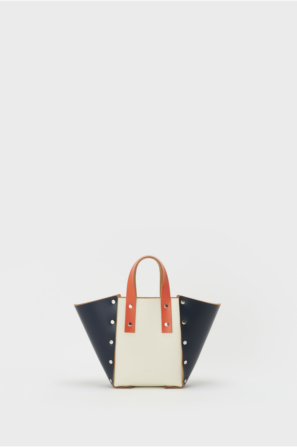 your choice /// assemble hand bag wide S 詳細画像 white/navy/orange 1