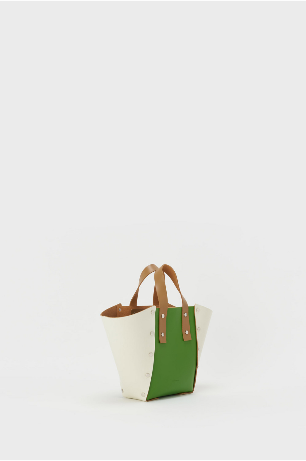 your choice /// assemble hand bag wide S 詳細画像 pistachio/white/mocha 2