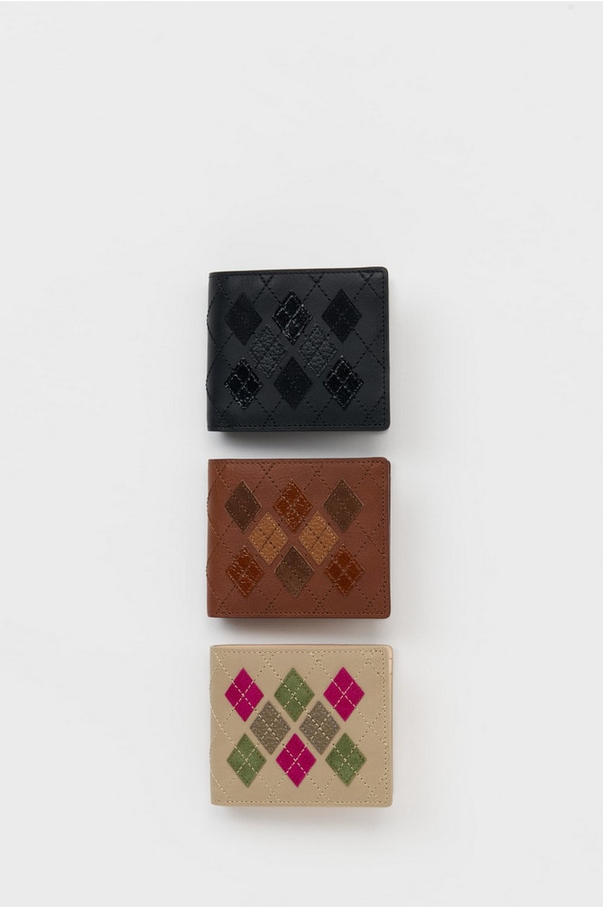 argyle half folded wallet 詳細画像 argyle beige 2