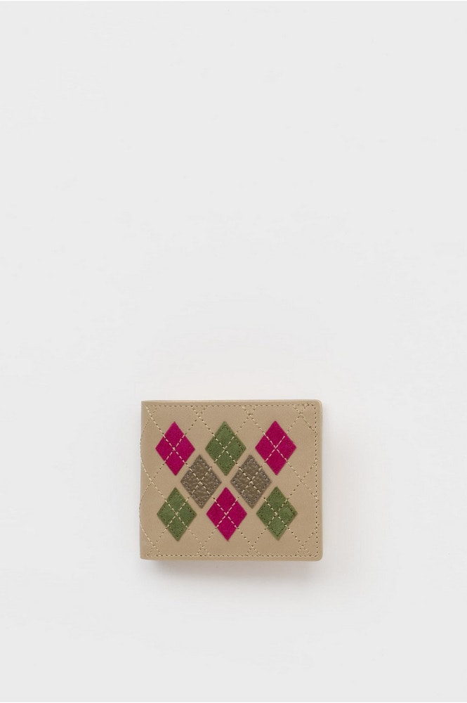 argyle half folded wallet 詳細画像 argyle beige 