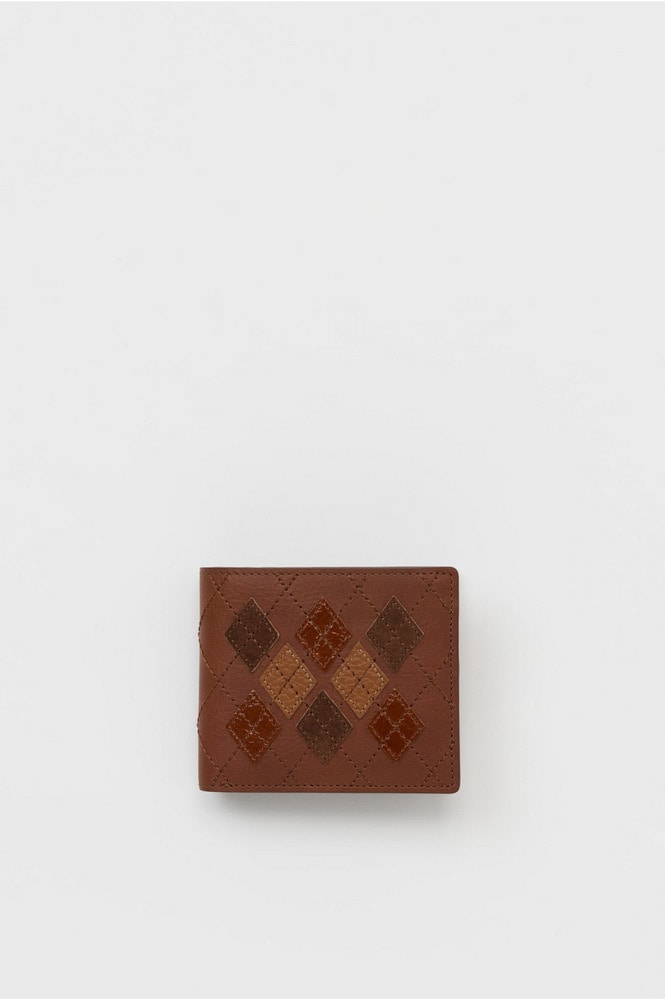 argyle half folded wallet 詳細画像 argyle brown 