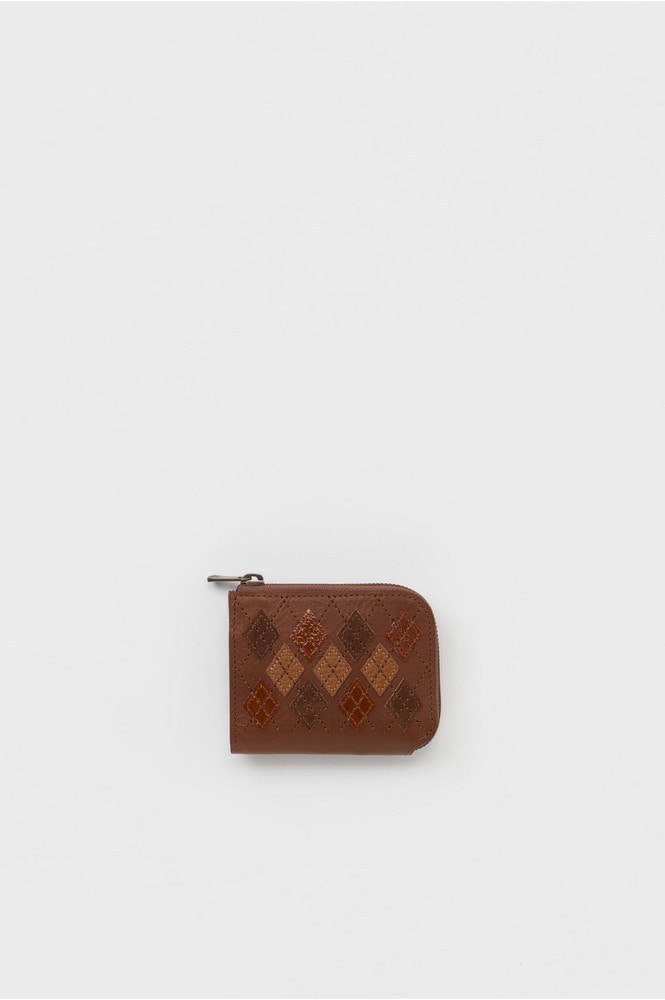 argyle L wallet 詳細画像 argyle brown 