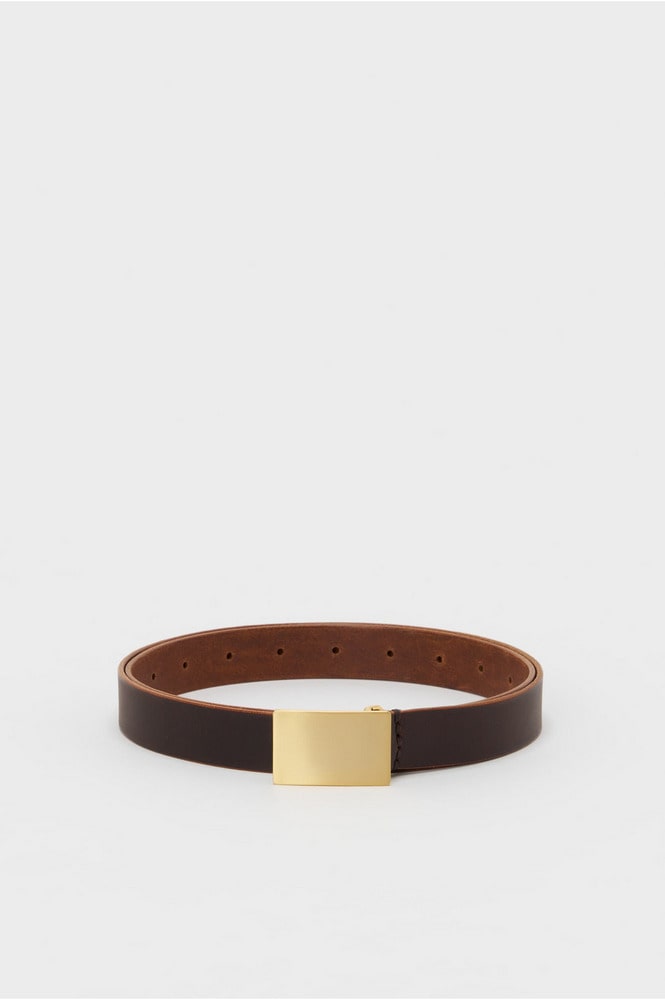 solid buckle belt 詳細画像 dark brown 
