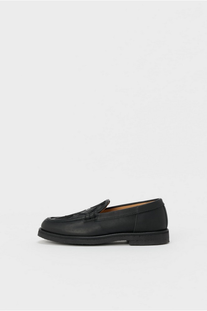 argyle loafer 詳細画像 argyle black 2