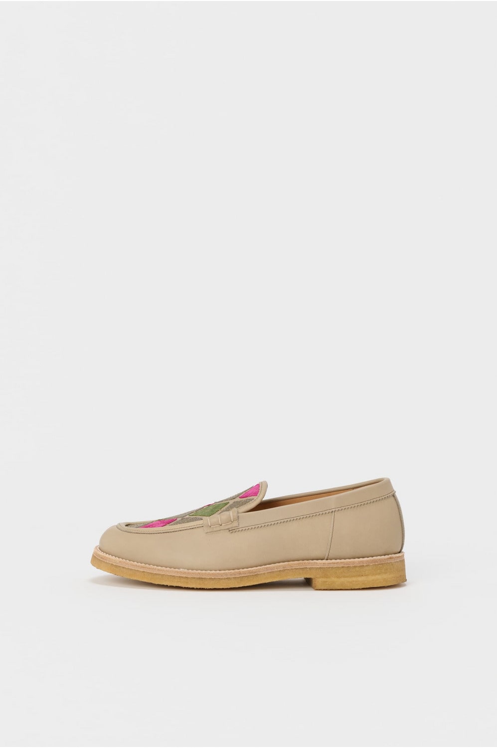 argyle loafer 詳細画像 argyle beige 2