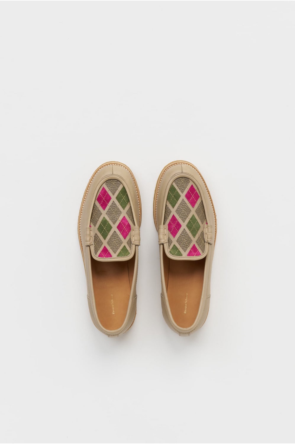 argyle loafer 詳細画像 argyle beige 3